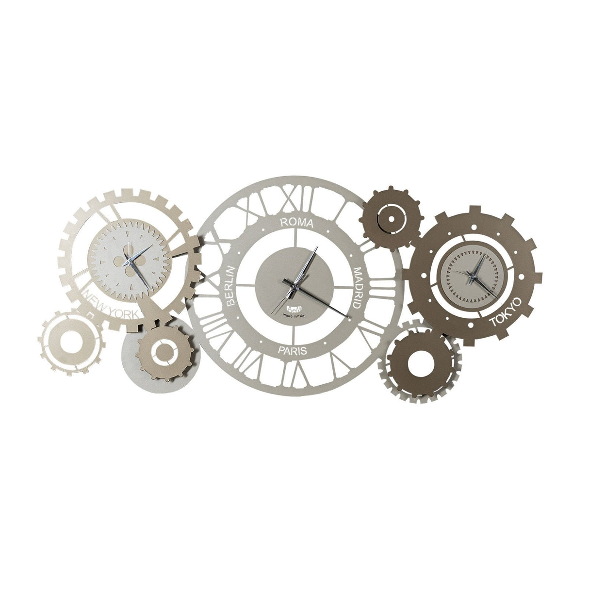 ARTI & MESTIERI Orologio da Parete Particolare Fuso Meccano Sabbia E Bronzo