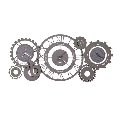 ARTI & MESTIERI Orologio da Parete Particolare Fuso Meccano Fango E Alluminio
