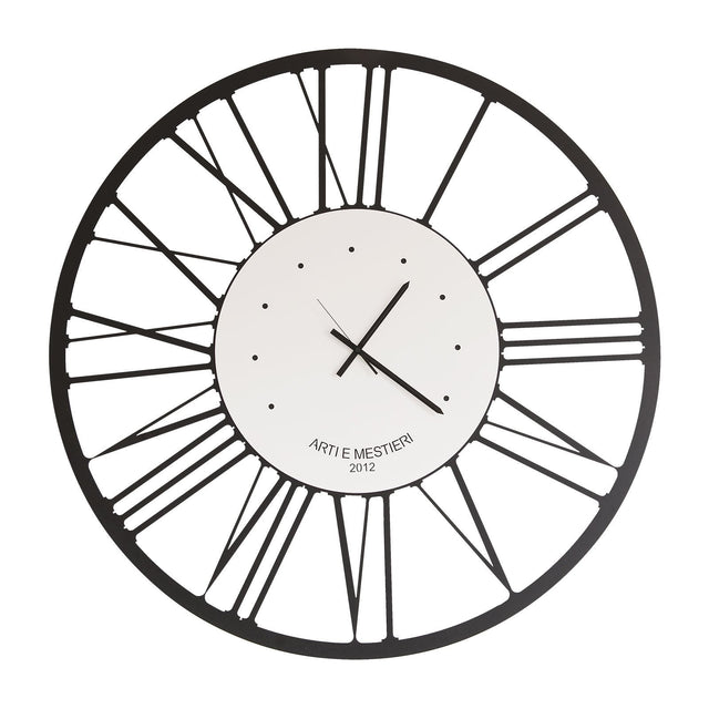 ARTI & MESTIERI Orologio da Parete di Design Grande Big Nero