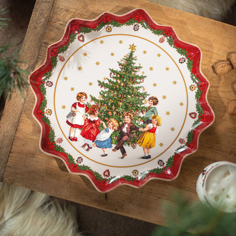 VILLEROY & BOCH Toy's Fantasy Piatto Pasticcini Bambini 39cm Tavola di Natale