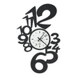 ARTI & MESTIERI Orologio da Parete di Design Lupin Grande Nero E Bianco Marmo