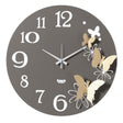 ARTI & MESTIERI Orologio da Parete Particolare Butterfly Flowers Piccolo Fango E Oro Laccato