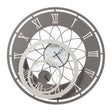 ARTI & MESTIERI Orologio da Parete Particolare Butterfly Flowers Piccolo Fango, Avorio E Bianco Marmo