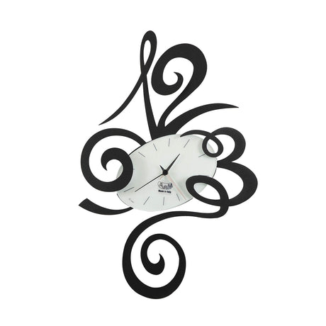 ARTI & MESTIERI Orologio da Parete di Design Robin Piccolo Nero