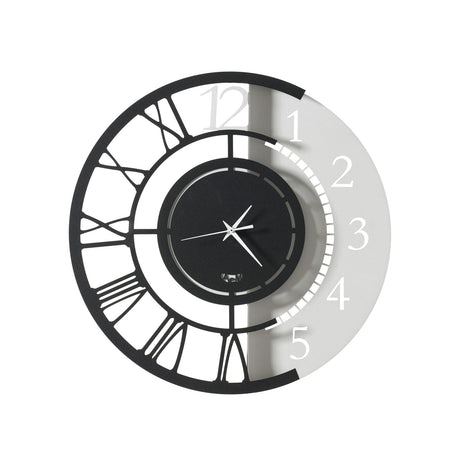 ARTI & MESTIERI Orologio da Parete Particolare Full Metal Jack Piccolo Nero E Bianco Marmo
