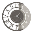 ARTI & MESTIERI Orologio da Parete Particolare Full Metal Jack Grande Avorio E Fango