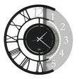 ARTI & MESTIERI Orologio da Parete Particolare Full Metal Jack Grande Nero E Bianco Marmo