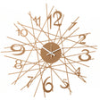 ARTI & MESTIERI Orologio di Design da Parete Zig Zag Oro Laccato