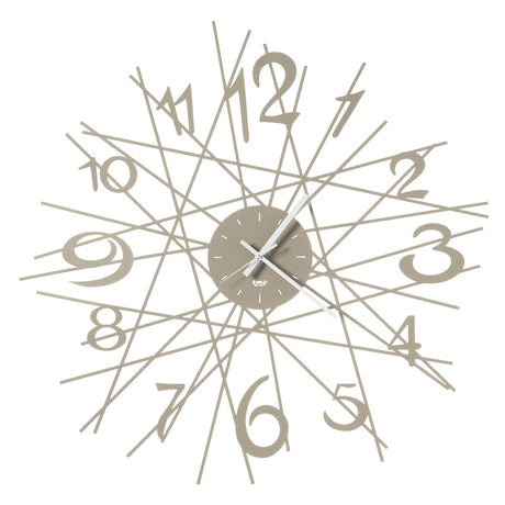 ARTI & MESTIERI Orologio di Design da Parete Zig Zag Beige