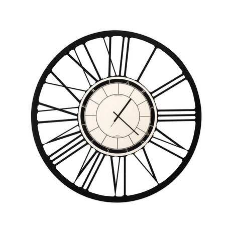 ARTI & MESTIERI Orologio da Parete di Design Numeri Romani Nero