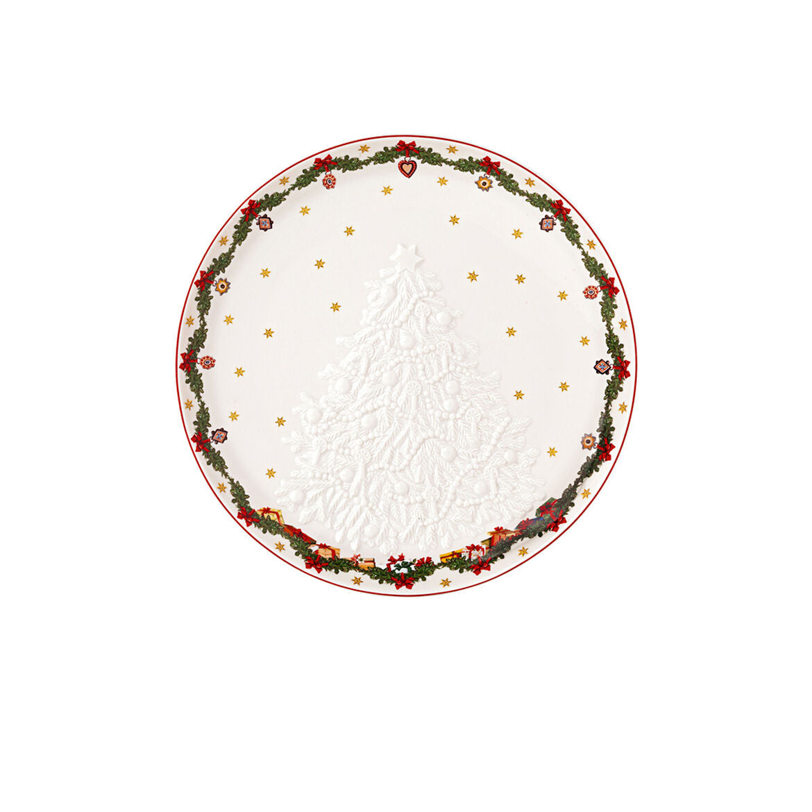 VILLEROY & BOCH Toy's Fantasy Ciotola Rilievo Albero 26cm Tavola Natale