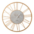 ARTI & MESTIERI Orologio da Parete Design Big 90 Oro Laccato E Marmo Travertino
