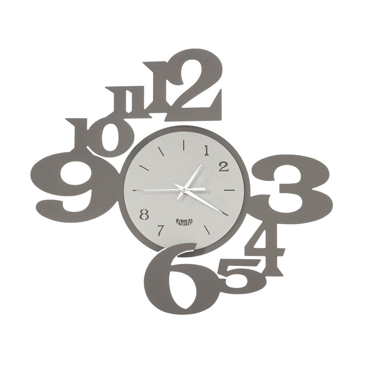 ARTI & MESTIERI Orologio da Parete di Design a Chiasmo King Fango E Avorio