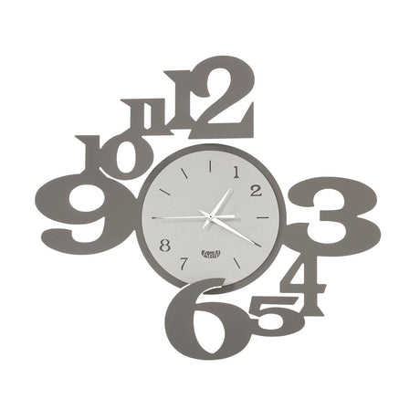 ARTI & MESTIERI Orologio da Parete di Design a Chiasmo King Fango E Avorio