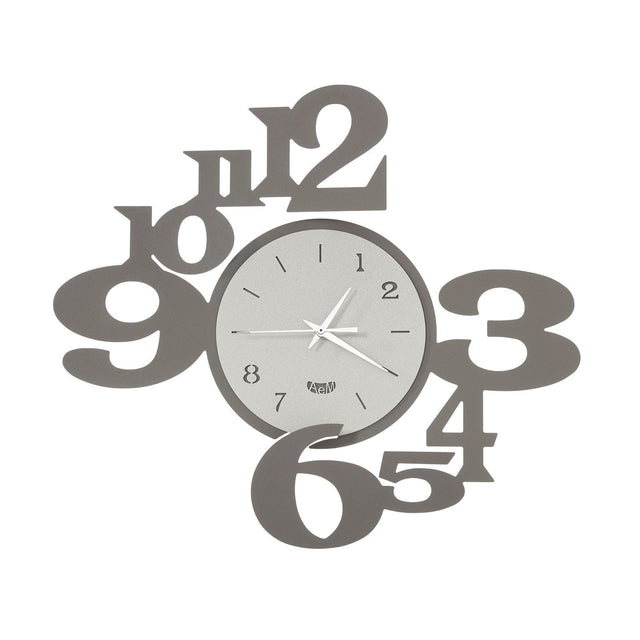 ARTI & MESTIERI Orologio da Parete di Design a Chiasmo King Fango E Avorio
