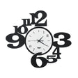 ARTI & MESTIERI Orologio da Parete di Design a Chiasmo King Nero E Bianco
