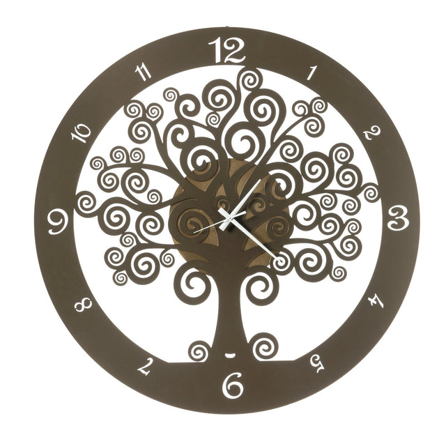 ARTI & MESTIERI Orologio da Parete Particolare Big Albero Della Vita Oro E Bronzo