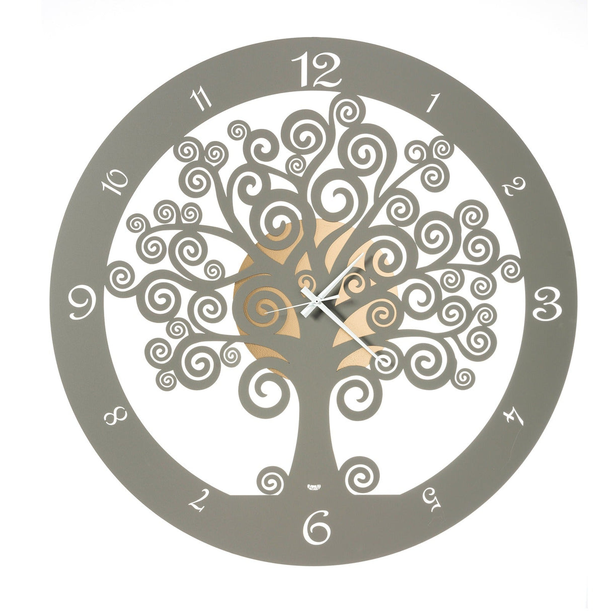 ARTI & MESTIERI Orologio da Parete Particolare Big Albero Della Vita Oro E Fango