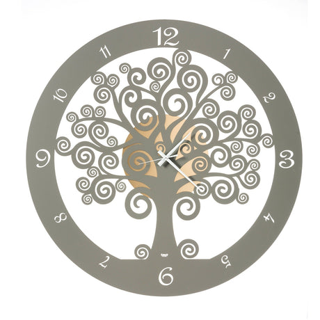 ARTI & MESTIERI Orologio da Parete Particolare Big Albero Della Vita Oro E Fango