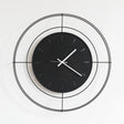 ARTI & MESTIERI Orologio da Parete Contemporaneo Nudo Piccolo Nero