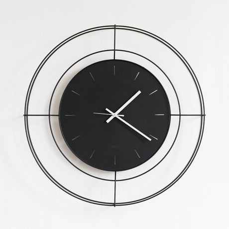 ARTI & MESTIERI Orologio da Parete Contemporaneo Nudo Piccolo Nero