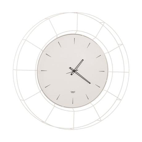 ARTI & MESTIERI Orologio da Parete Contemporaneo Nudo Grande Bianco