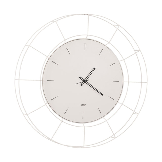ARTI & MESTIERI Orologio da Parete Contemporaneo Nudo Grande Bianco