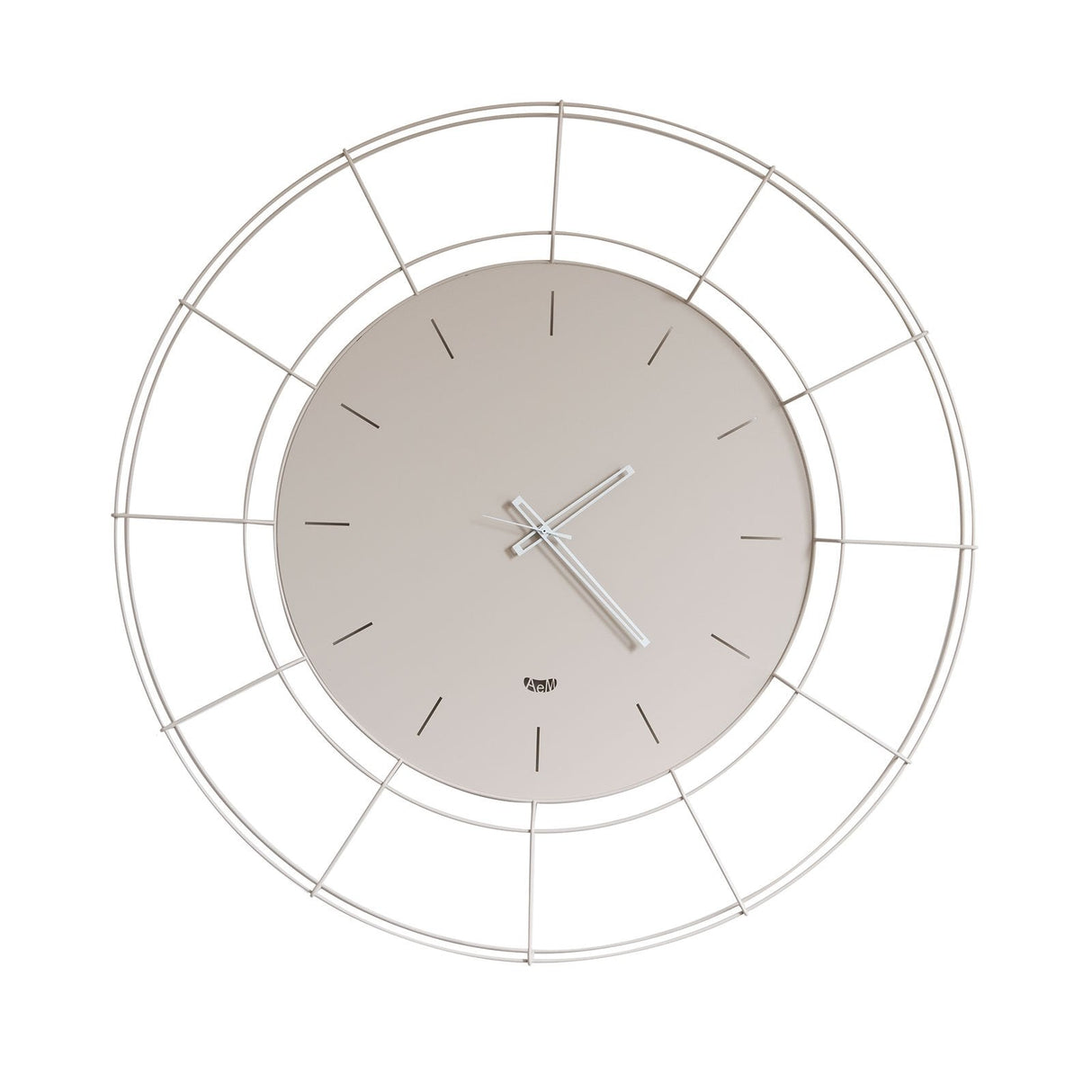 ARTI & MESTIERI Orologio da Parete Contemporaneo Nudo Grande Sabbia