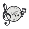 ARTI & MESTIERI Orologio da Parete di Design con Chiave E Note Musicali Musica Bianco E Nero