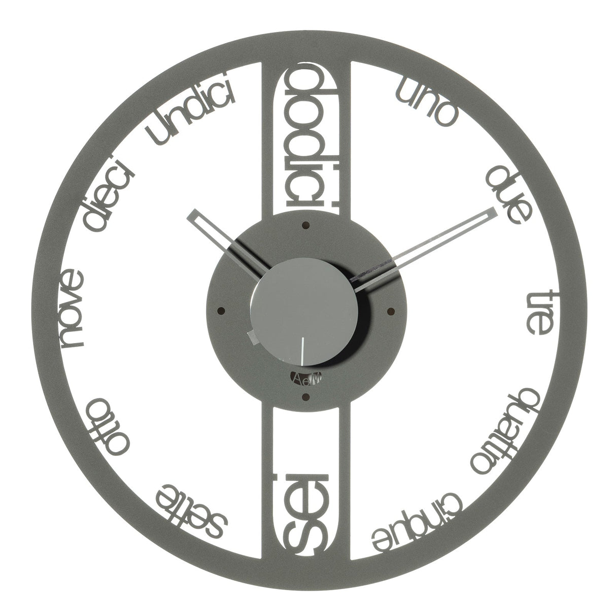 ARTI & MESTIERI Orologio Moderno da Parete Circolo Piccolo Fango