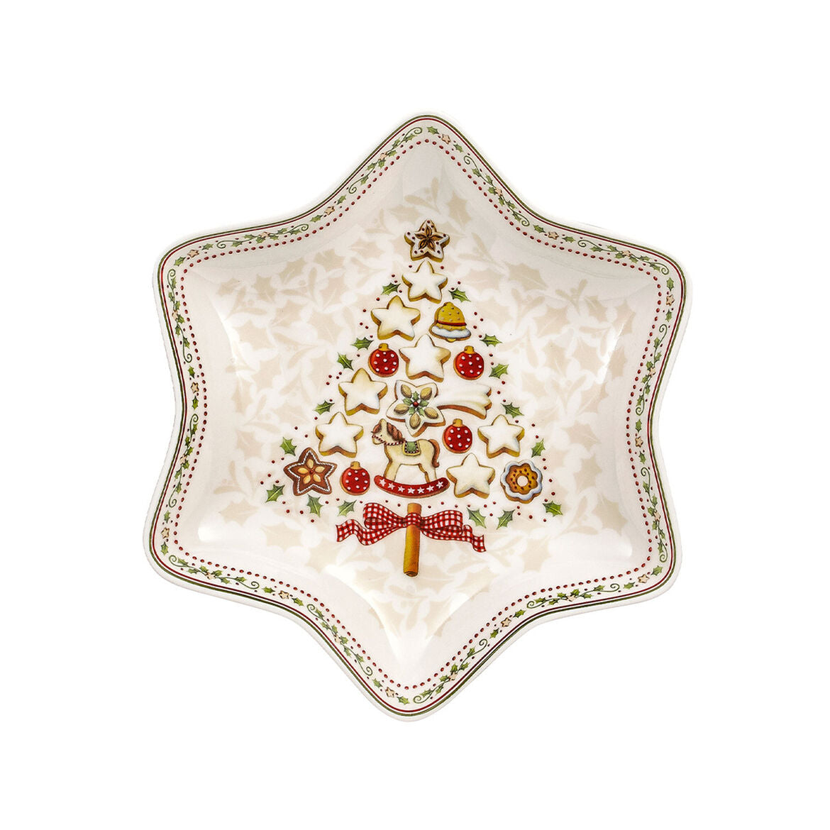 VILLEROY &amp; BOCH Winter Bakery Delight Star Cup Bowl 27cm Christmas Table