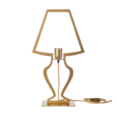 ARTI & MESTIERI Lampada da Tavolo Design Silhouette Grande Oro Trasparente