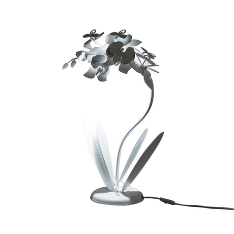 ARTI & MESTIERI Lampada da Tavolo Floreale Orchidea Piccola Bianco