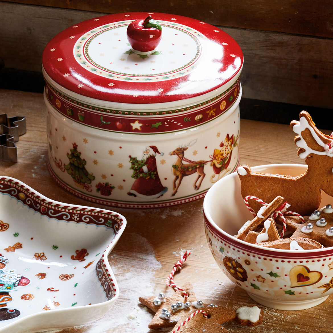 VILLEROY & BOCH Winter Bakery Delight Scatola Contenitore Biscotti 19cm Natale