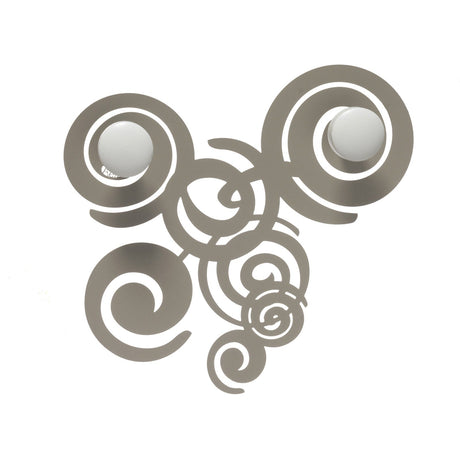 ARTI & MESTIERI Appendiabiti di Design Ganci da Parete con Riccioli Arabesque Sabbia