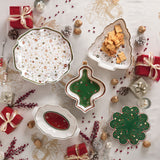 BRANDANI Tempo di Festa Piatto da Portata Torta 31cm Natale Porcellana