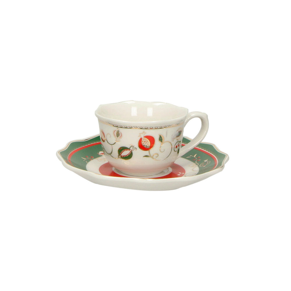 BRANDANI Festive Time Set of 2 Coffee Cups for Christmas Table