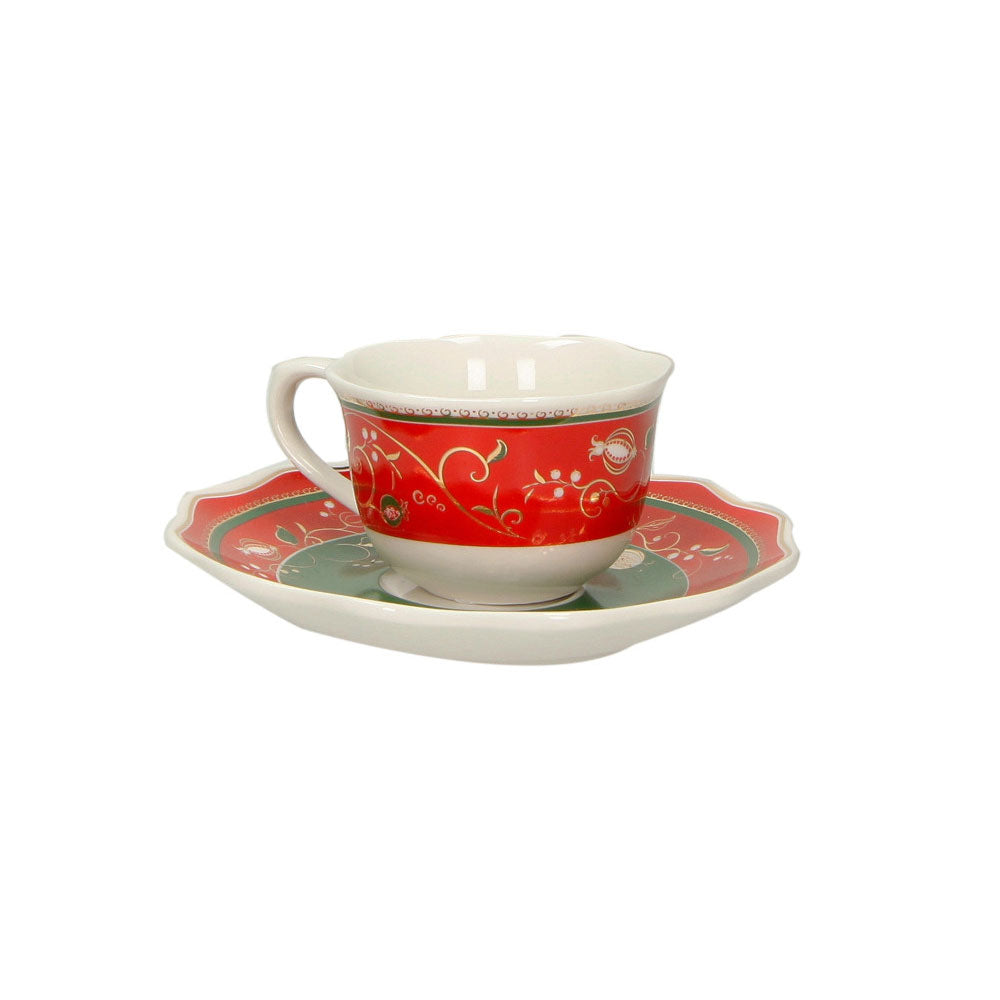 BRANDANI Festive Time Set of 2 Coffee Cups for Christmas Table