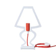 ARTI & MESTIERI Lampada da Tavolo Design Silhouette Piccola Bianco