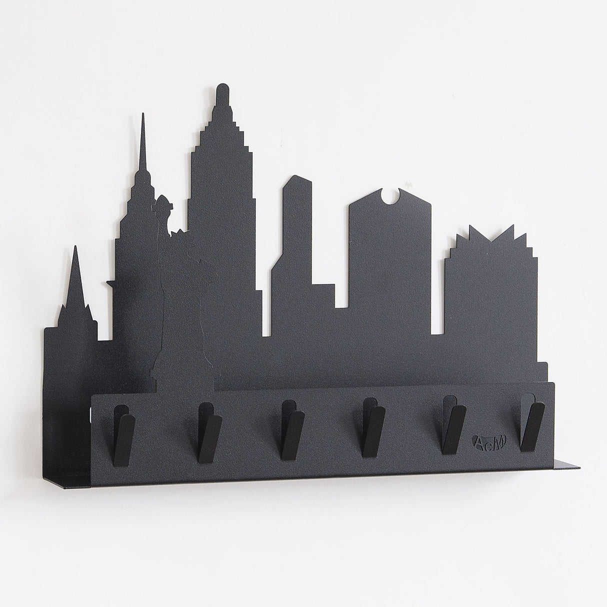 ARTI & MESTIERI Portachiavi Moderno da Parete "New York" Nero