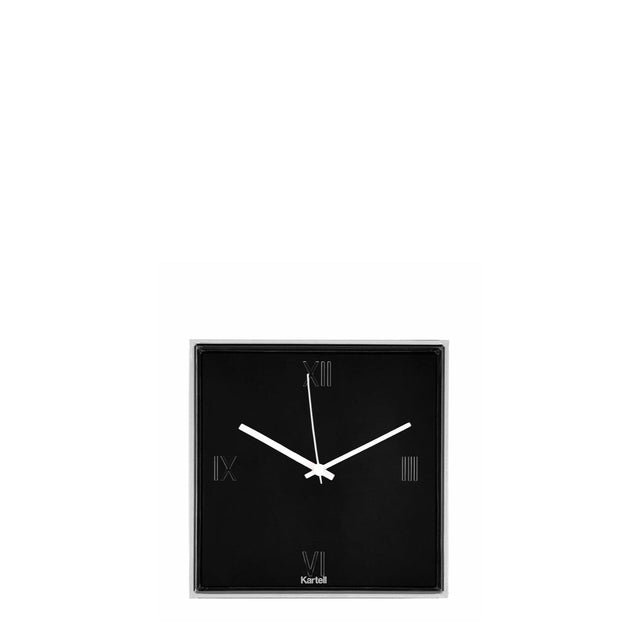 KARTELL Tic&Tac Orologio da Parete e da Tavolo Nero 30x30cm PMMA