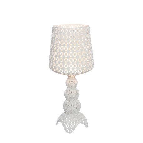 KARTELL Mini Kabuki Lampada da Tavolo Bianco 70cm Policarbonato 2.0