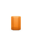 KARTELL Okra Vaso Basso 24x18cm Arancio PMMA Riciclato