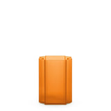 KARTELL Okra Vaso Basso 24x18cm Arancio PMMA Riciclato