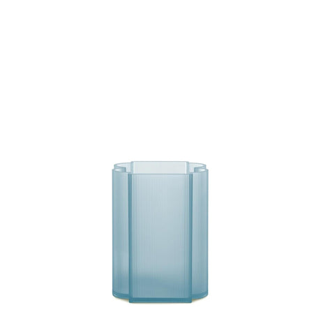 KARTELL Okra Vaso Basso 24x18cm Azzurro PMMA Riciclato