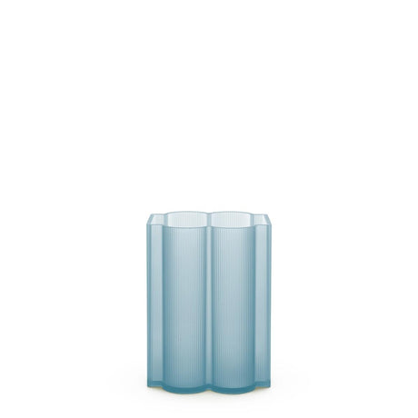 KARTELL Okra Vaso Basso 24x18cm Azzurro PMMA Riciclato