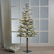 MASCAGNI CASA Albero di Natale Abete Innevato con 180 Luci LED 160cm Bianco Verde
