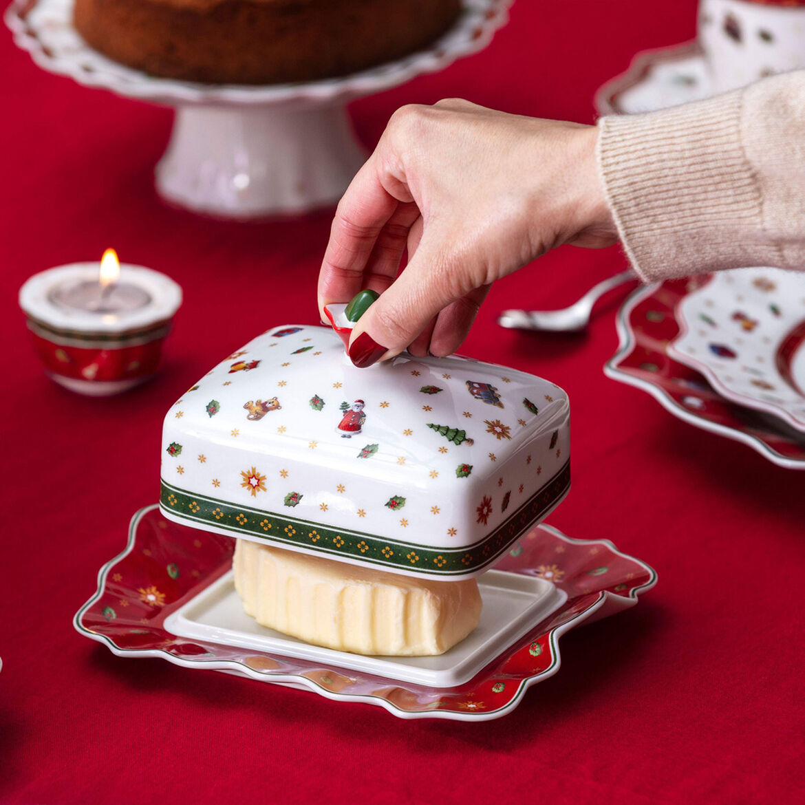 VILLEROY & BOCH Toy's Delight Burriera 12,5x15,5x6cm Porcellana Tavola di Natale