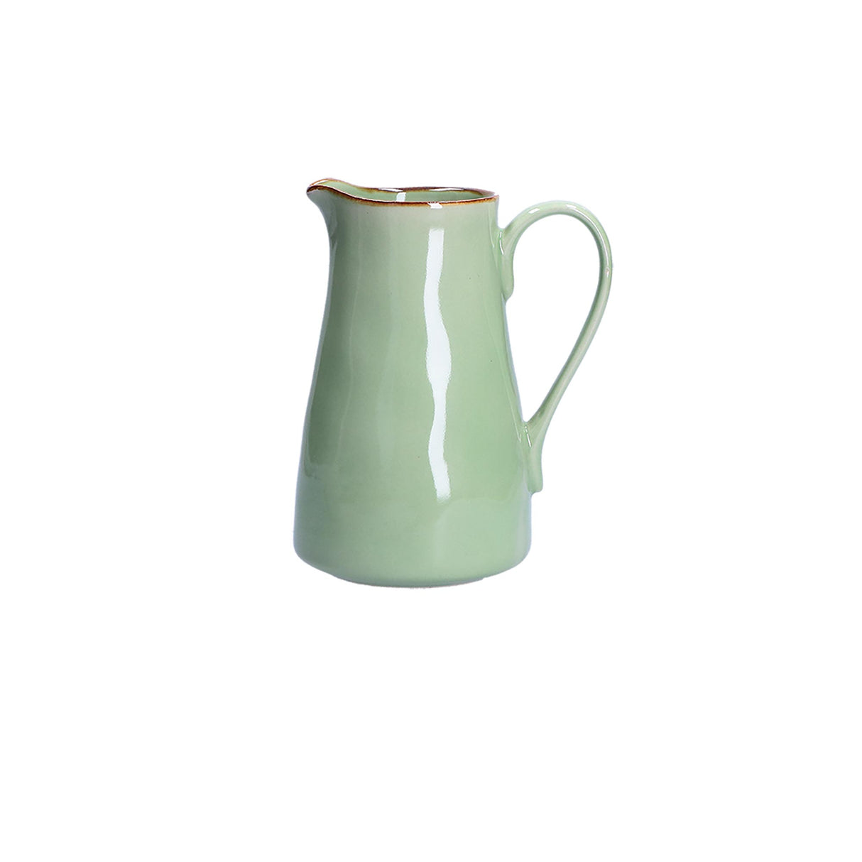 ROSE &amp; TULIPS Concerto Jug Carafe 600ml Green Tea Stoneware
