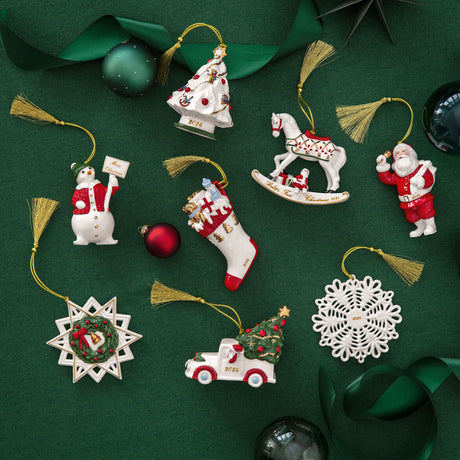 VILLEROY & BOCH Annual Ornaments 2024 Addobbo Albero di Natale 10cm Porcellana